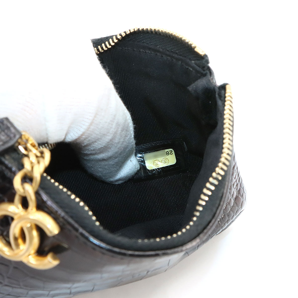 31 RUE CAMBON Pouch Leather Black Purse 90344130