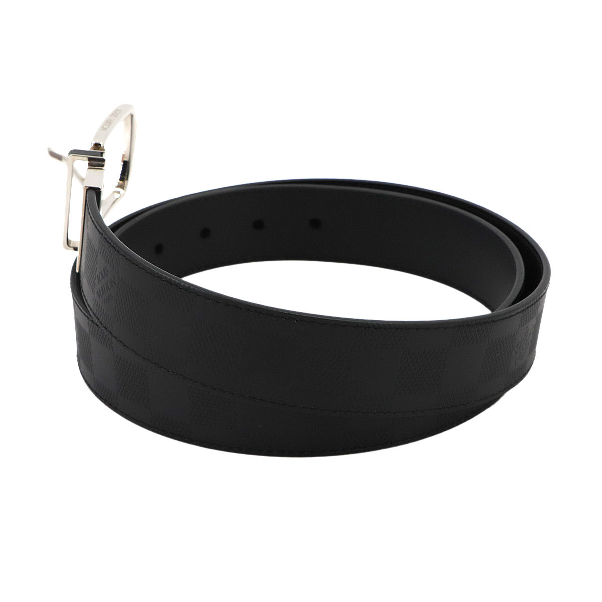 Slender Belt Leather Damier Black M9906