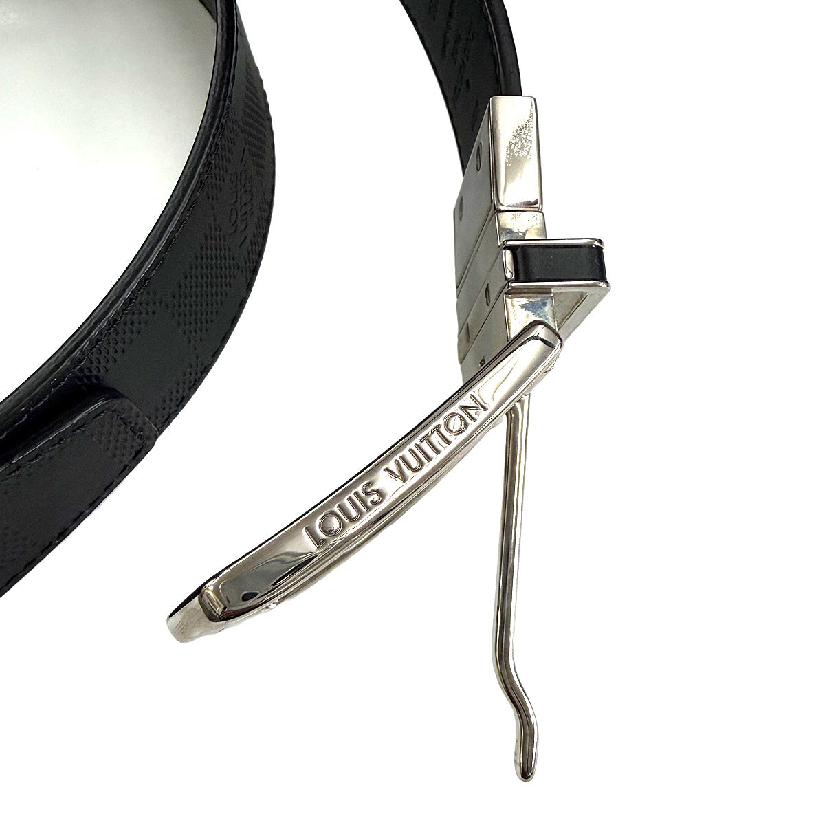 Slender Belt Leather Damier Black M9906