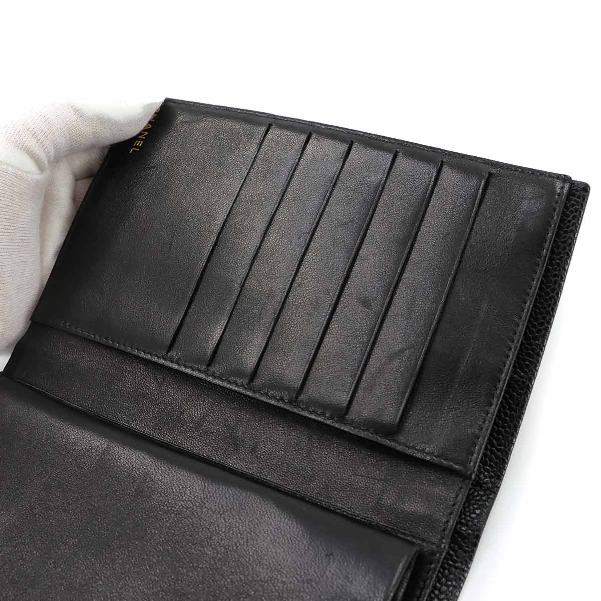 Long Wallet Leather Black A13498 Coco Logos