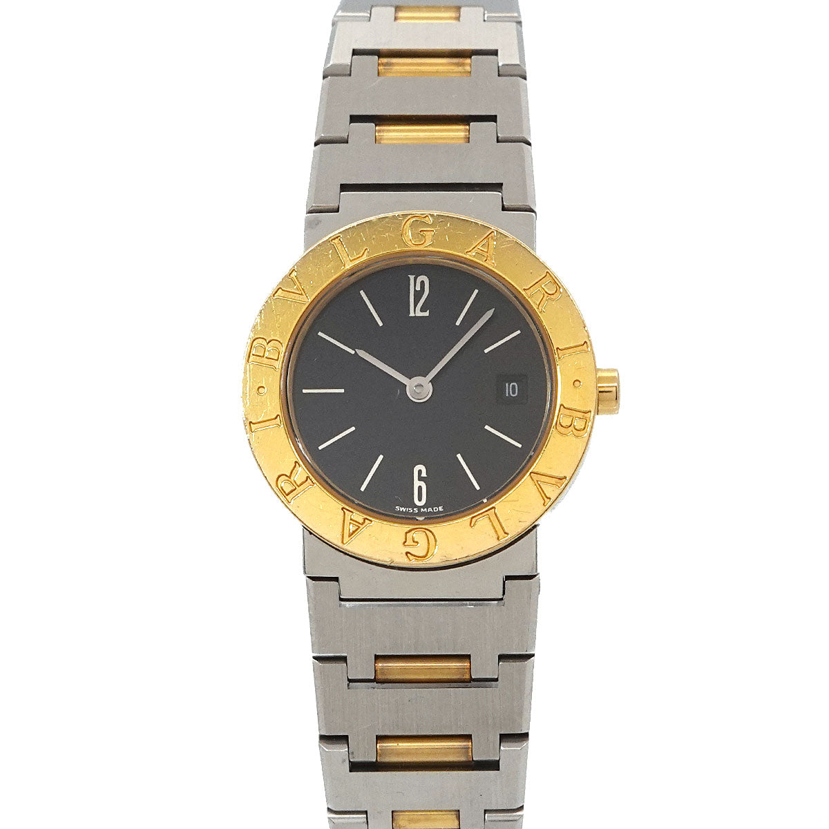 BVLGARIBVLGARI BB26SG Two Tones 750 YG Silver Dial Ladies