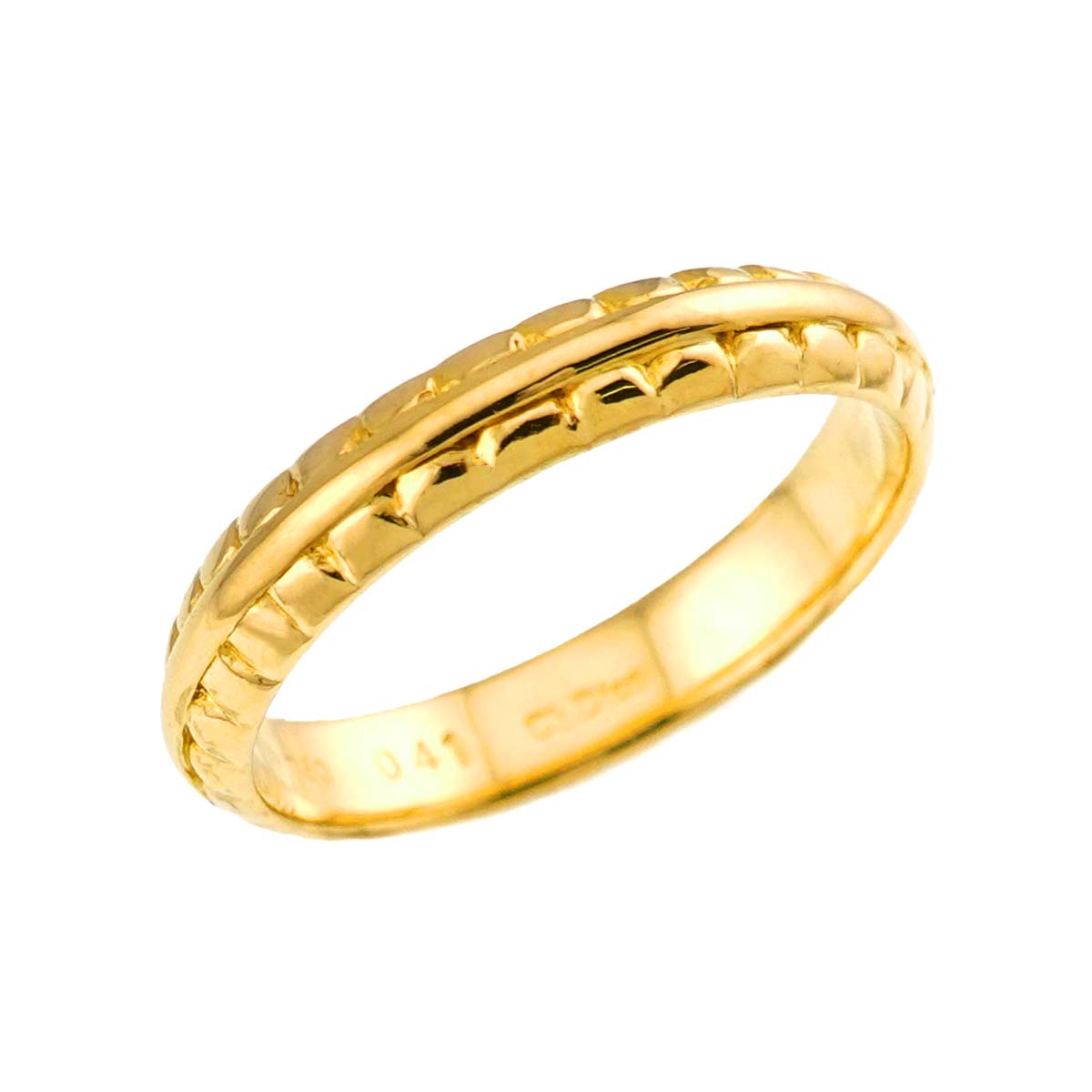 Ring 18K Yellow Gold 750 size6.5-6.75(US)