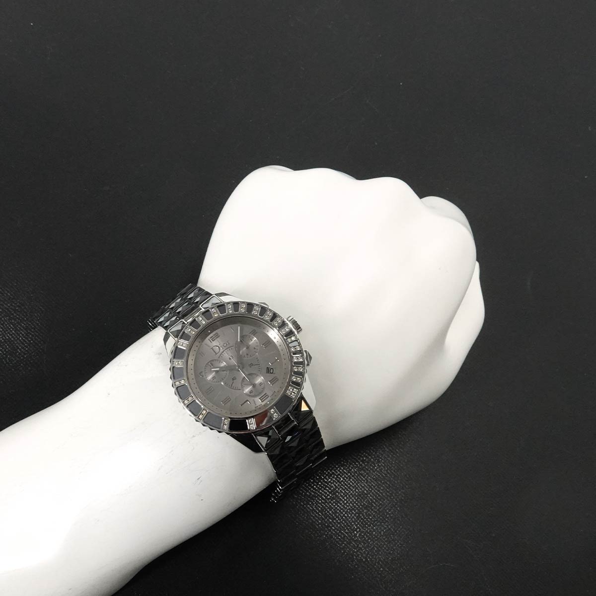 Christal CD114313 Chronograph Diamond Silver Dial