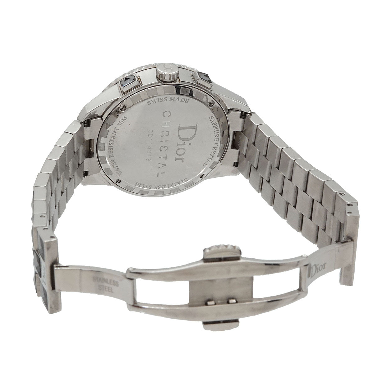 Christal CD114313 Chronograph Diamond Silver Dial