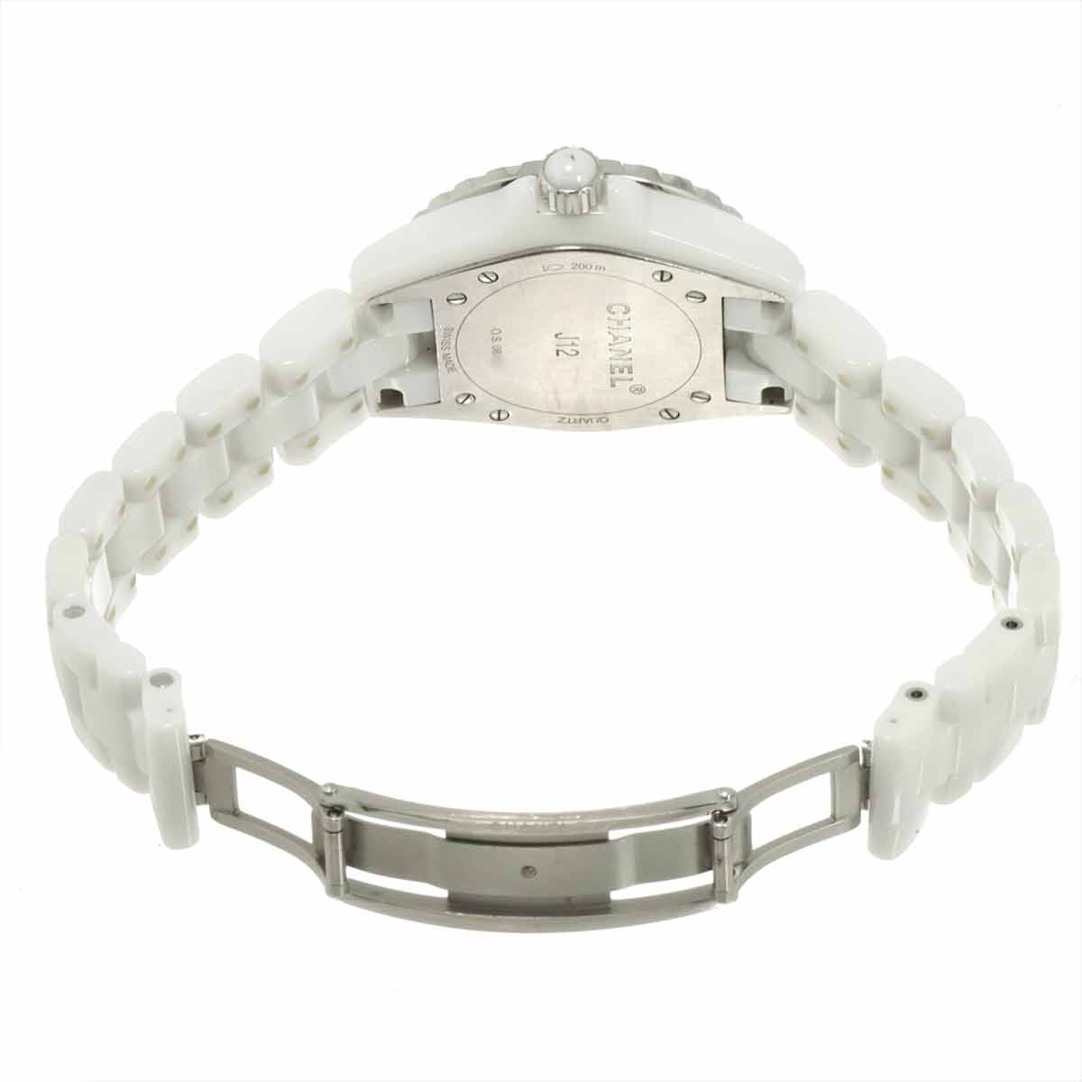 J12 33mm H1628 12P Diamond Quartz White Dial Ladies Watch