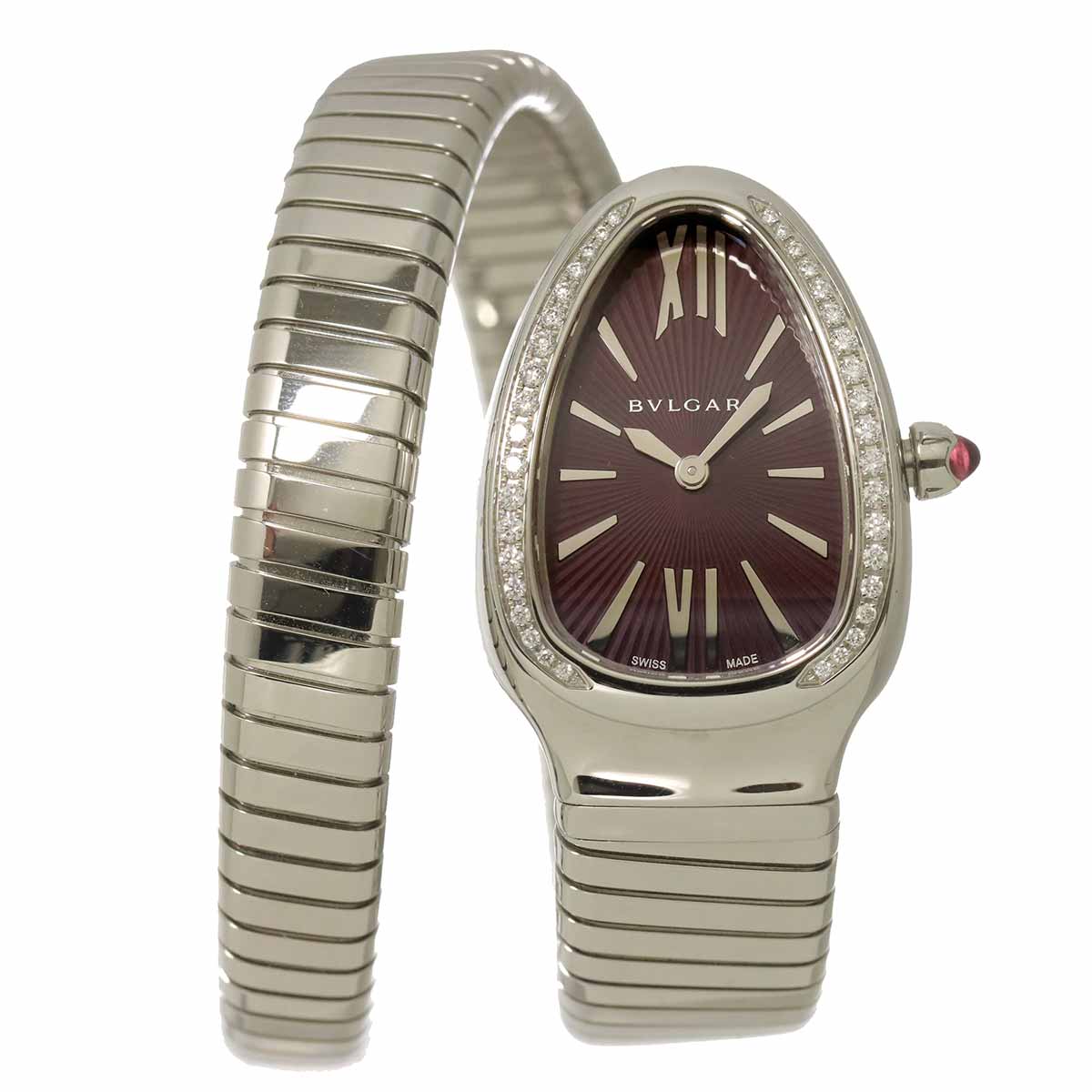 Serpenti SP35S 102530 Quartz Purple Dial Ladies Watch