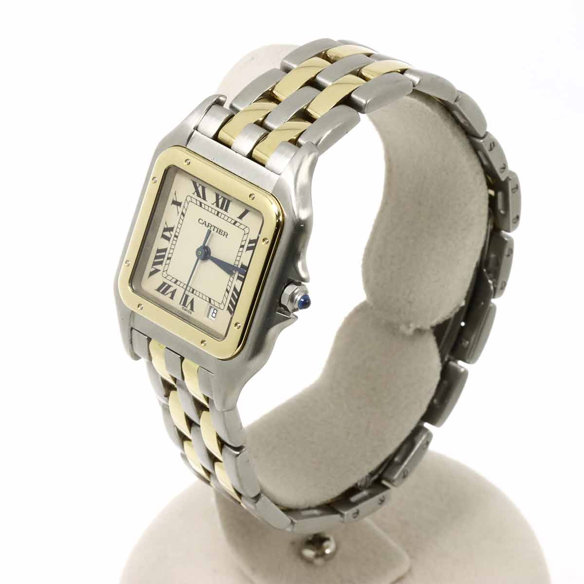 Panthere MM 2Row W25028B6 YG Quartz Date Cream Dial Boys Watch