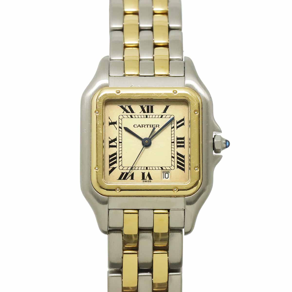 Panthere MM 2Row W25028B6 YG Quartz Date Cream Dial Boys Watch