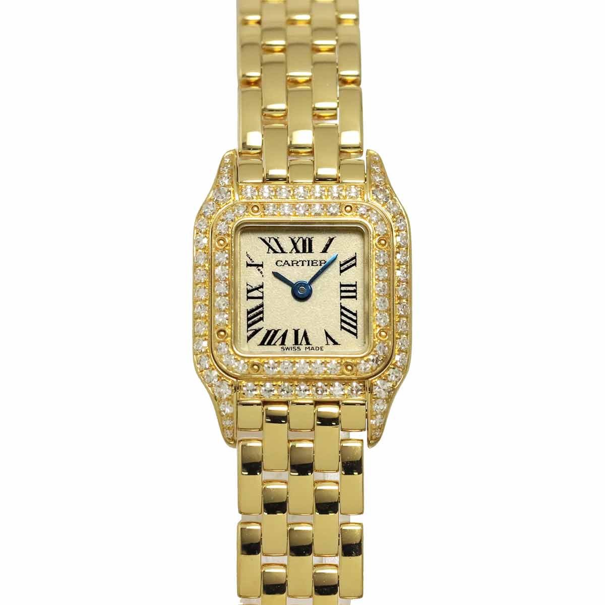 Mini Panthere WF3141B9 Bezel Diamond 750 YG Cream Dial Ladies
