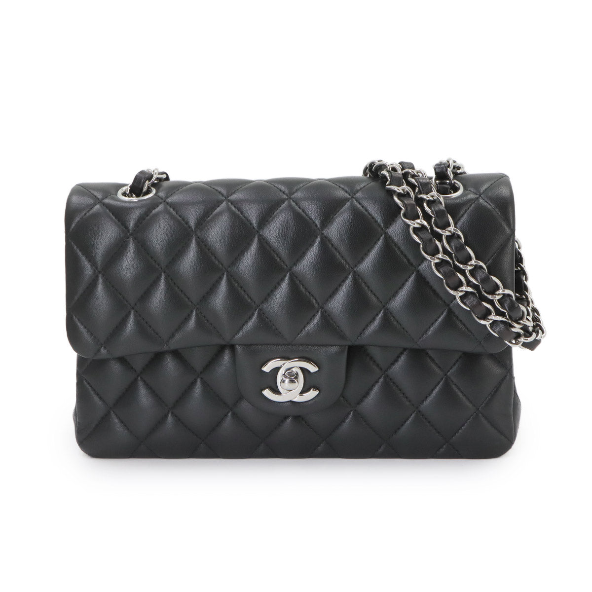 Matelasse 23 Chain Shoulder Bag Leather Black A01113 Purse