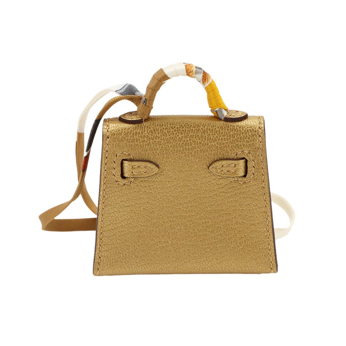 Kelly Twilly Bag Charm Chevre Gold