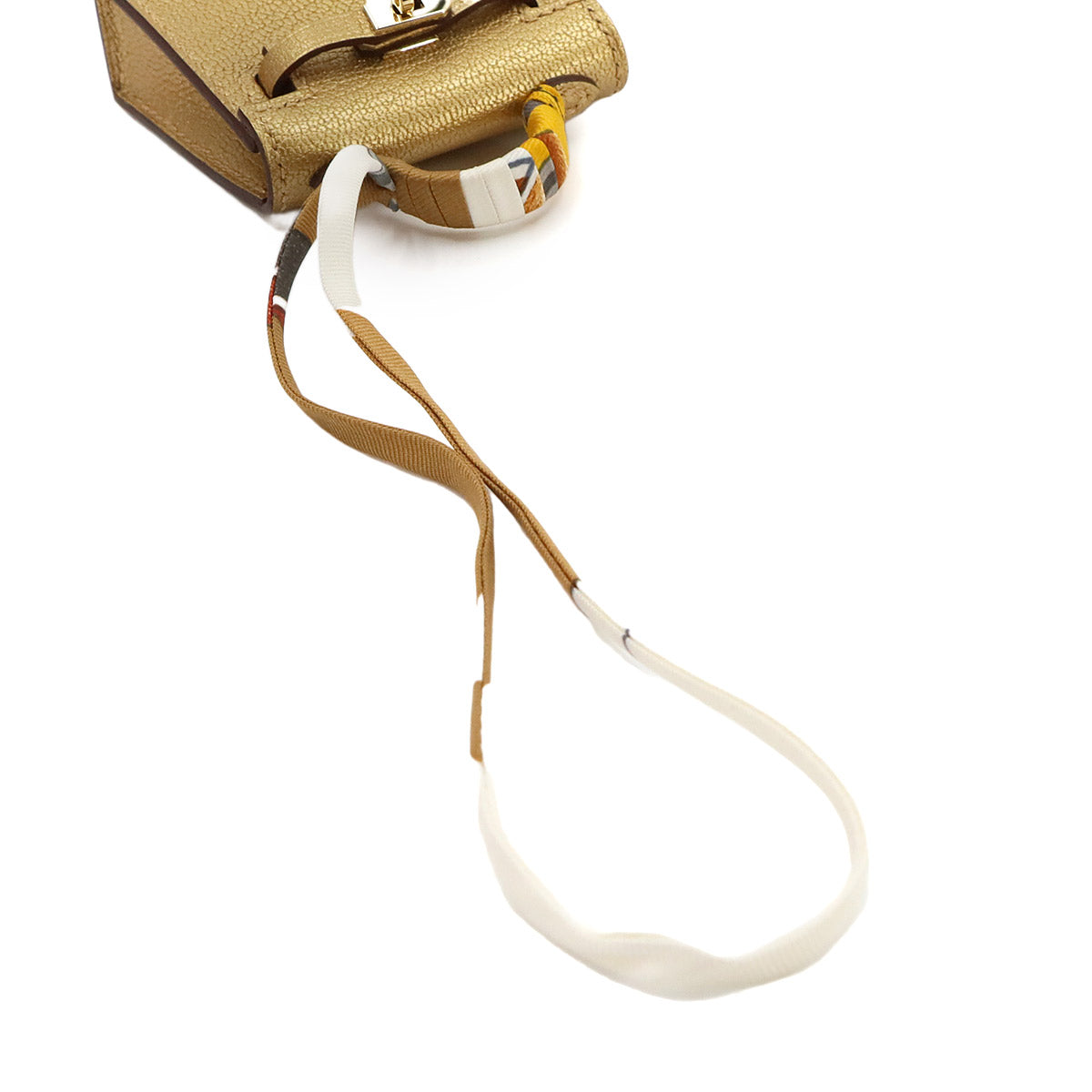 Kelly Twilly Bag Charm Chevre Gold