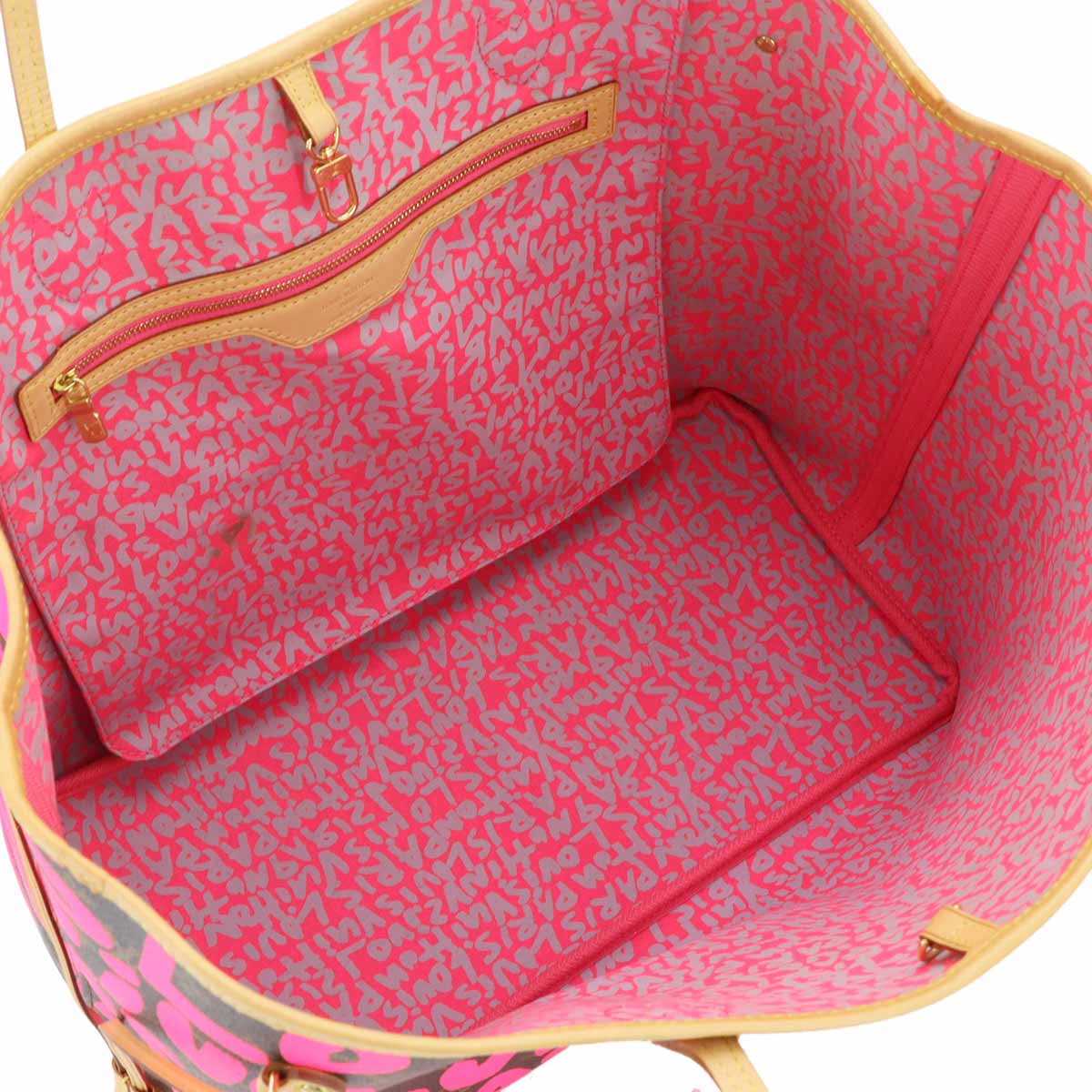 Monogram Graffiti Neverfull GM Tote Bag Fuschia M93701