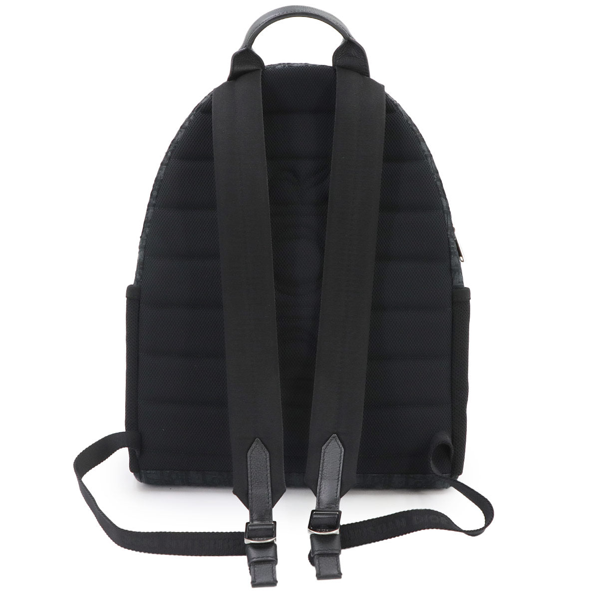 Jett Oblique Backpack Canvas Leather Black Purse