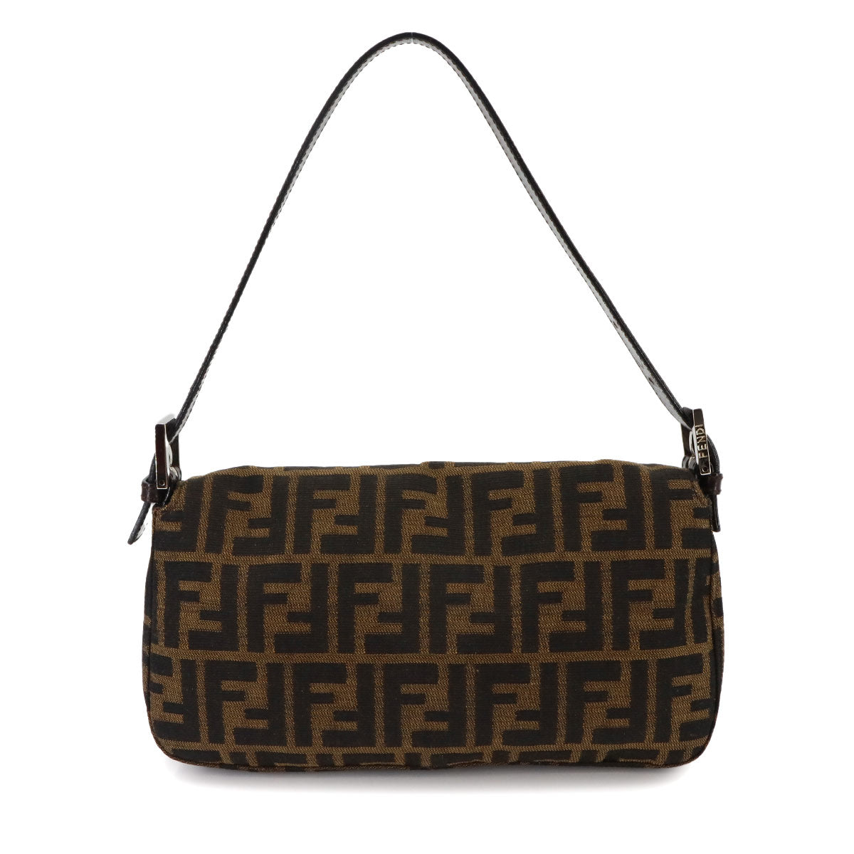 Zucca Mamma Baguette Shoulder Bag Canvas Leather Brown 26424