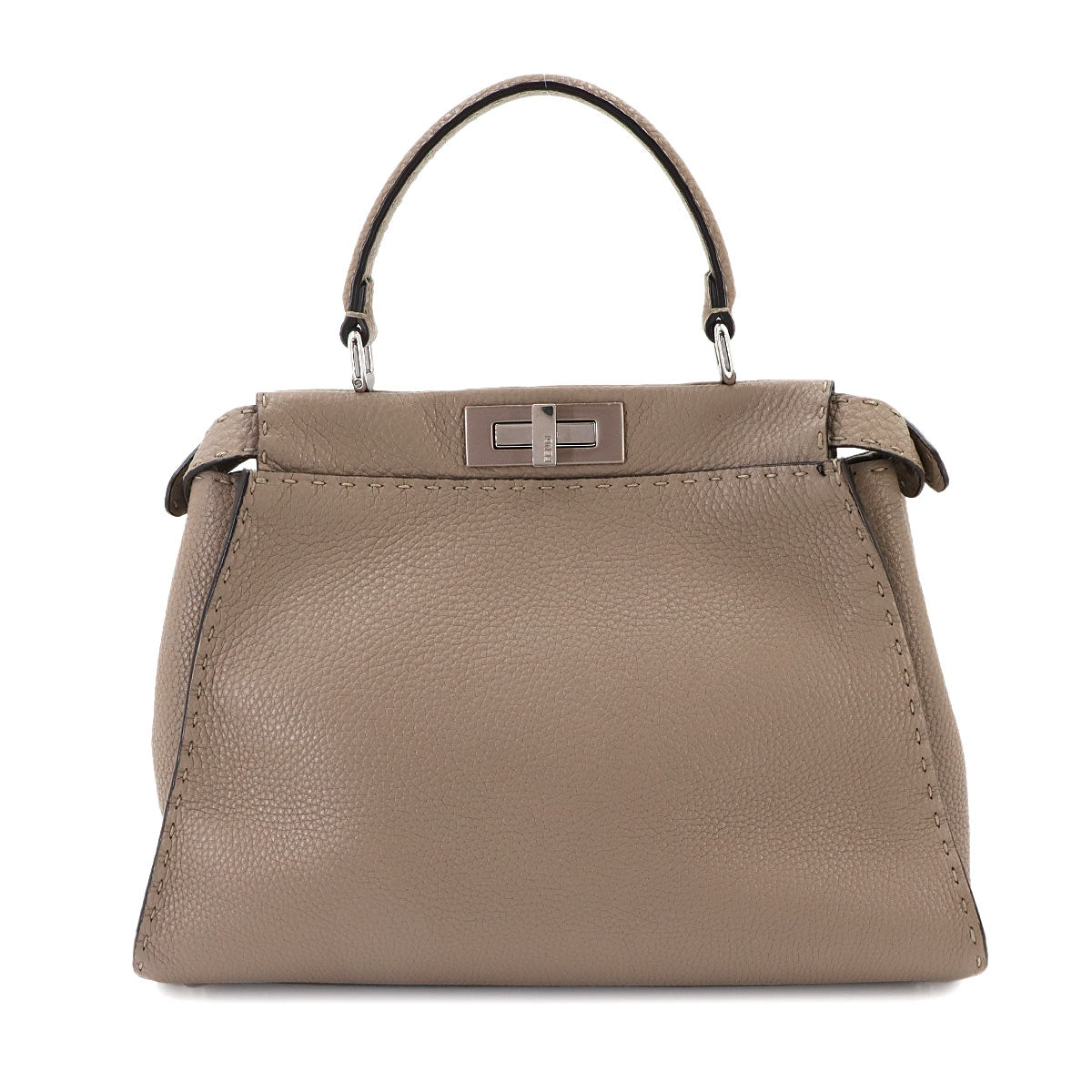 Selleria Peekaboo Regular Hand Shoulder Bag Leather Beige 8BN290