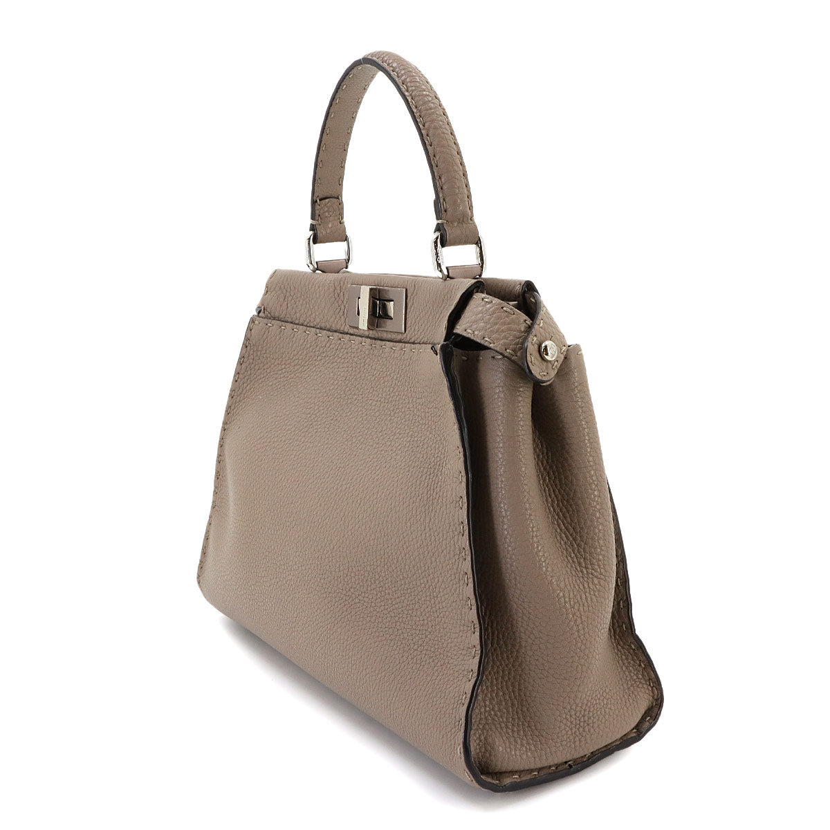 Selleria Peekaboo Regular Hand Shoulder Bag Leather Beige 8BN290