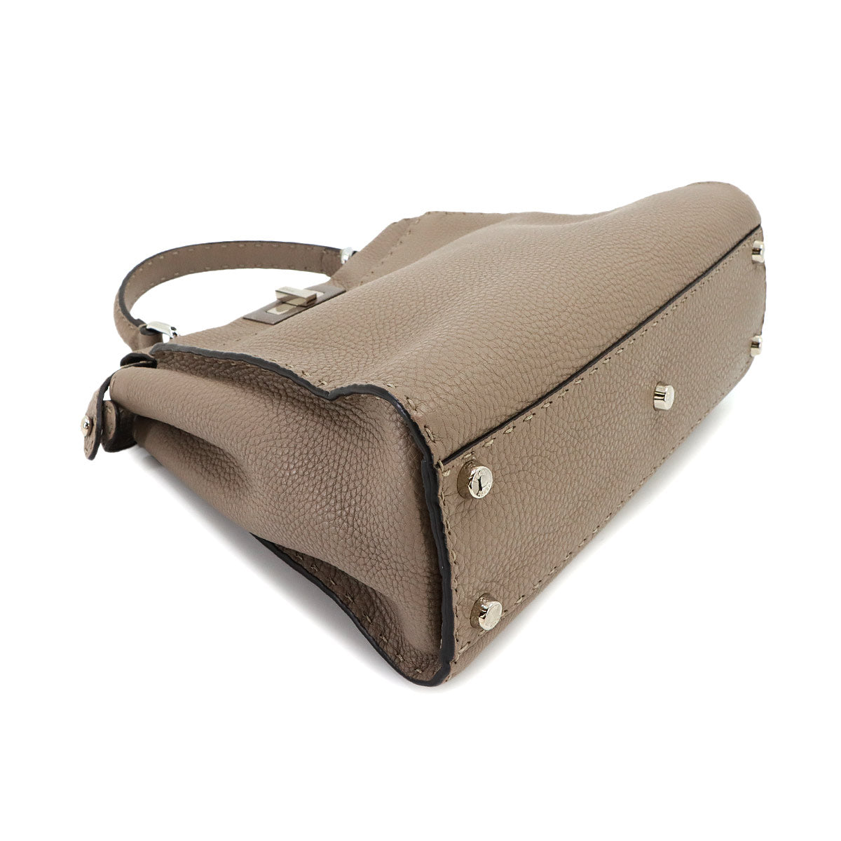 Selleria Peekaboo Regular Hand Shoulder Bag Leather Beige 8BN290