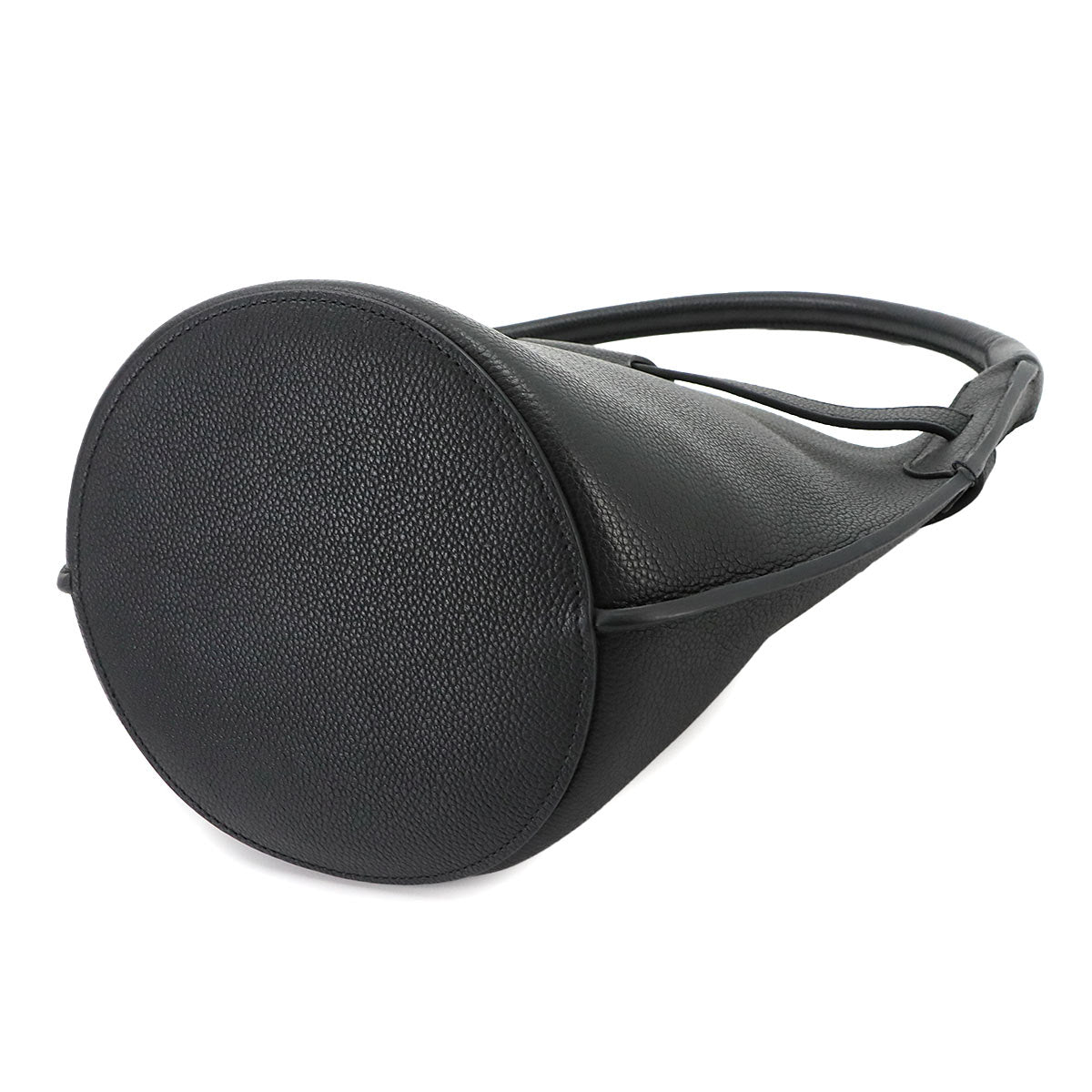 Big Bag Nano Bucket Hand Shoulder Bag Leather Black 187243