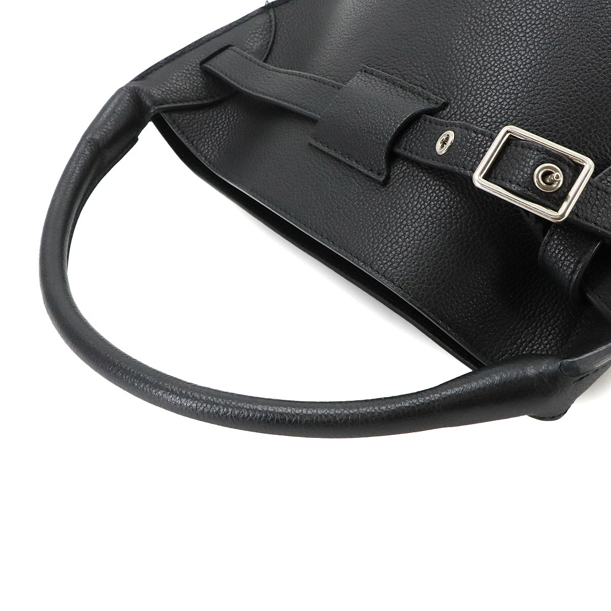 Big Bag Nano Bucket Hand Shoulder Bag Leather Black 187243