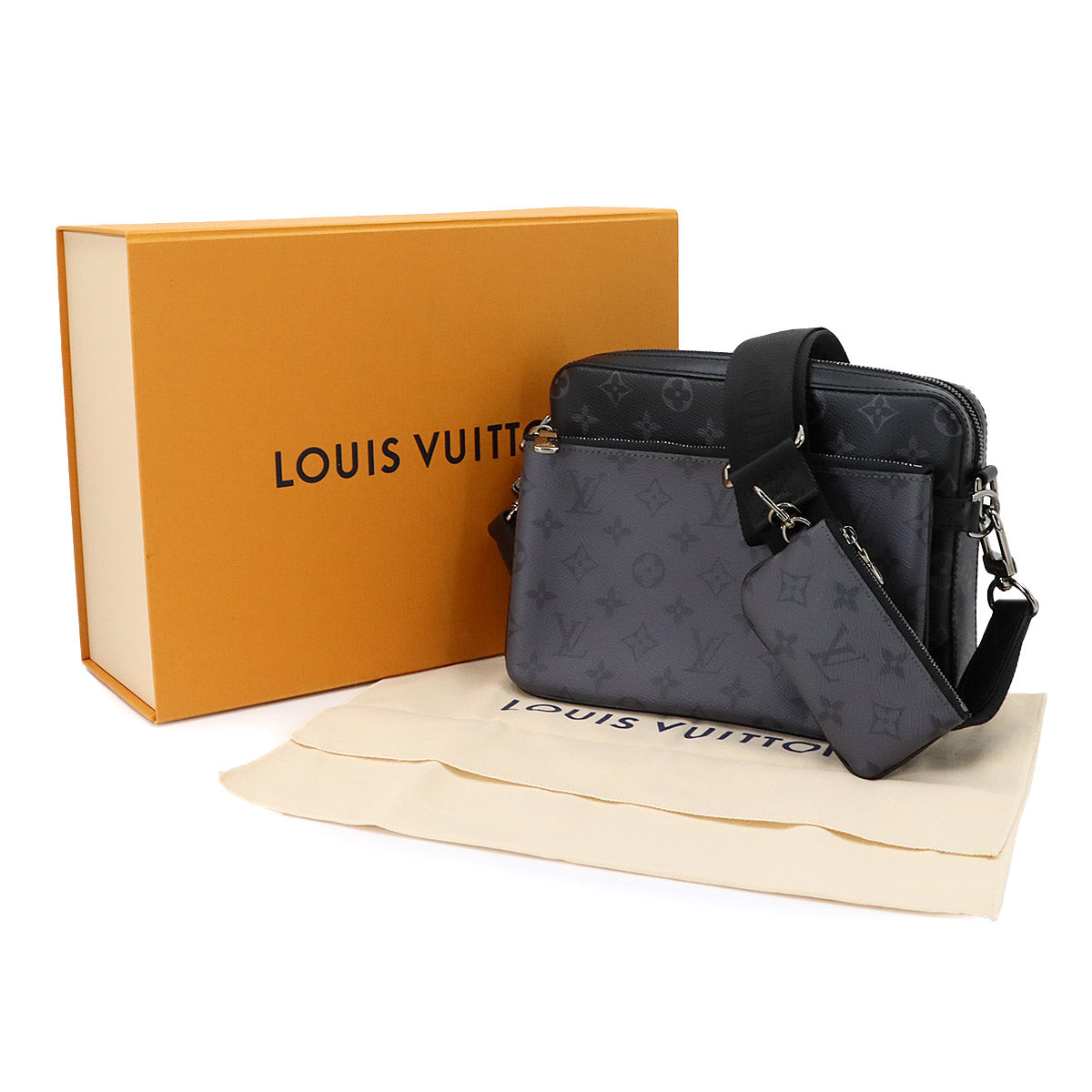 Monogram Eclipse Trio Messenger Shoulder Bag M69443 Purse