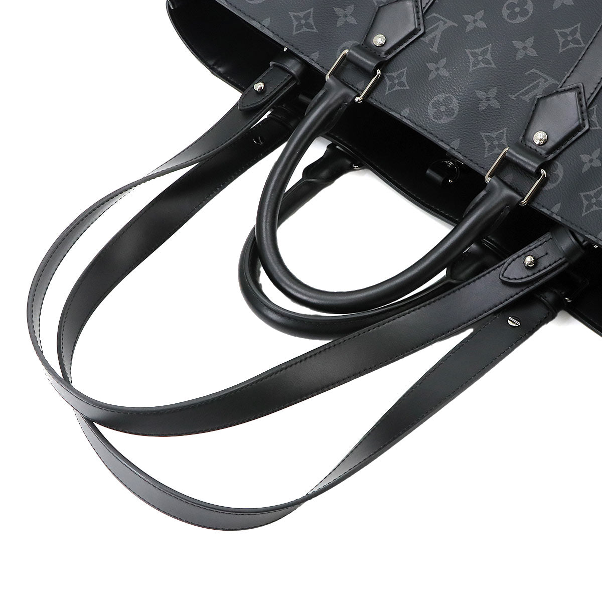 Monogram Eclipse Sac Plat 24H Tote Shoulder Bag M46451