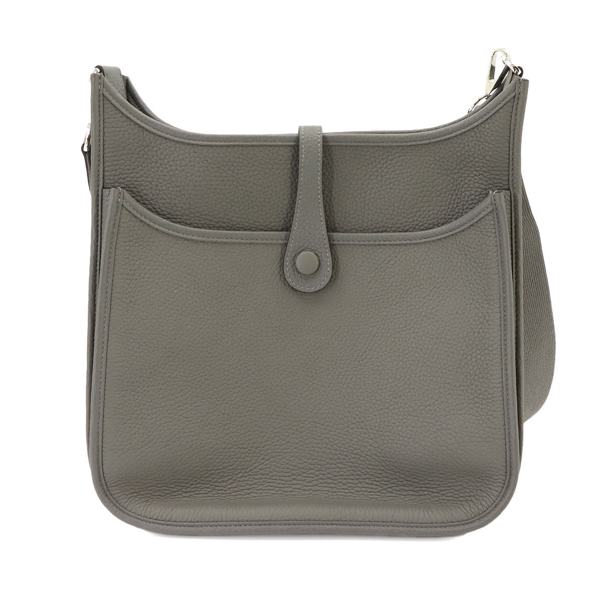 Everlyne 3 PM Shoulder Bag Taurillon Clemence Gris Meyer Purse