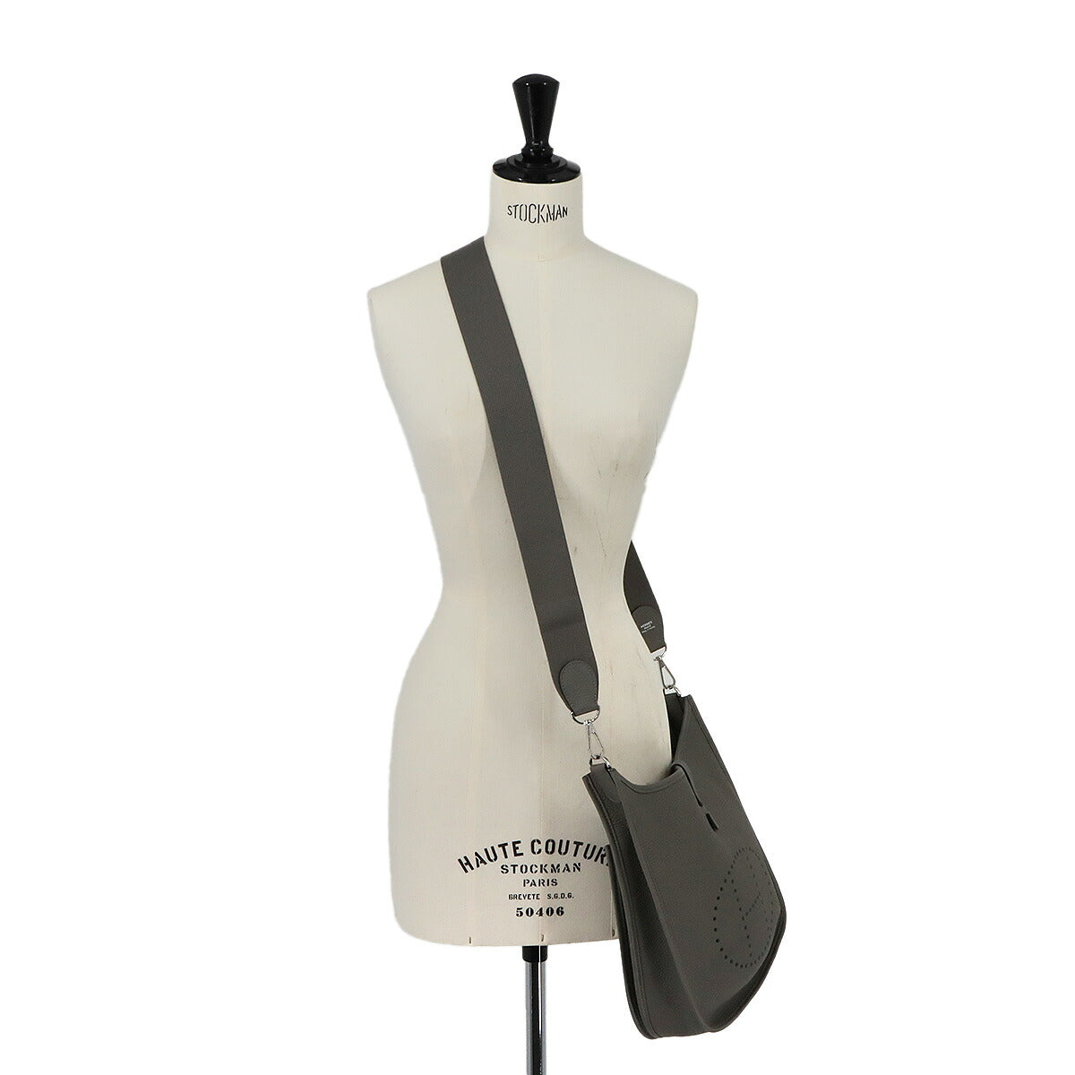 Everlyne 3 PM Shoulder Bag Taurillon Clemence Gris Meyer Purse