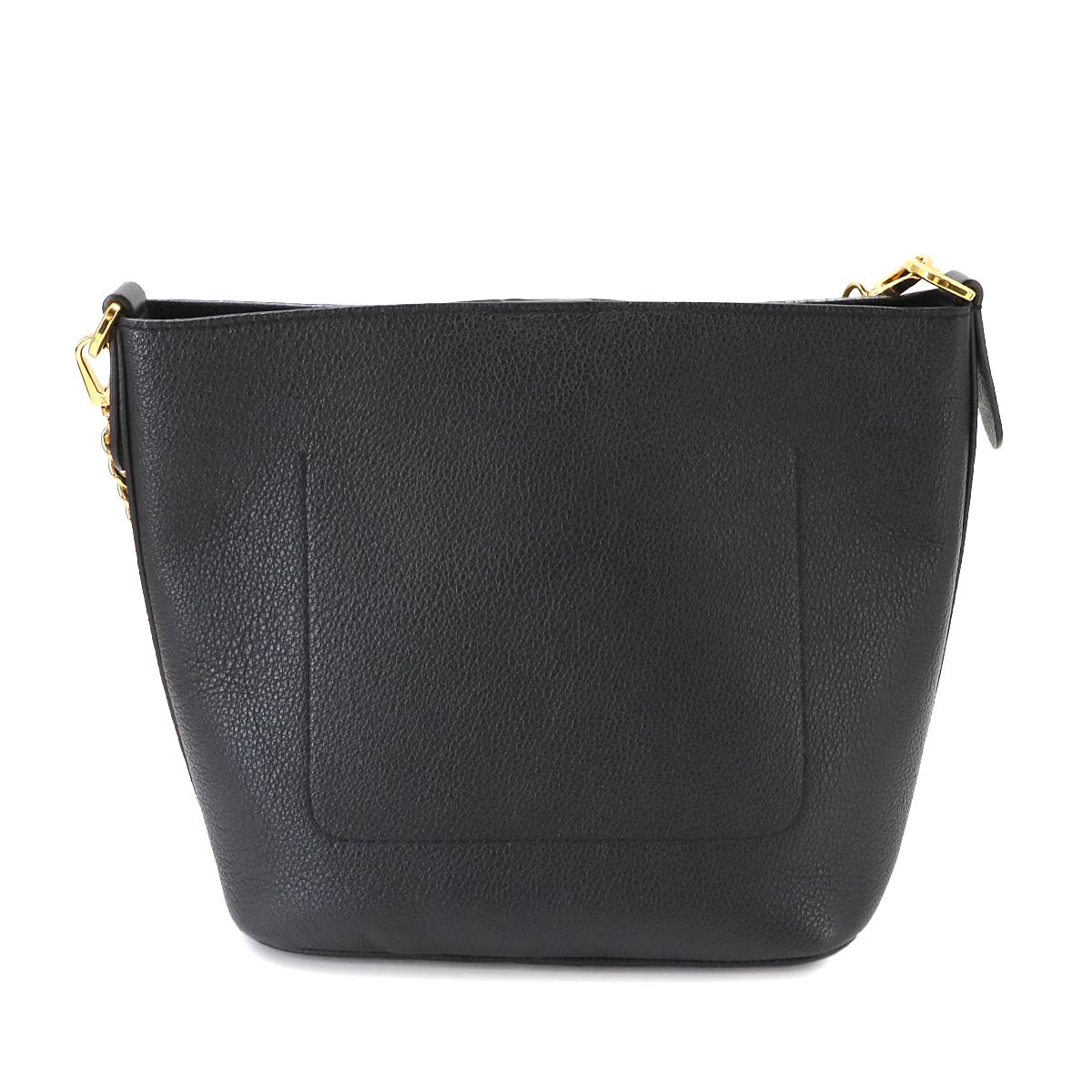 Rock and Walk Hand Shoulder Bag Leather Black M24006