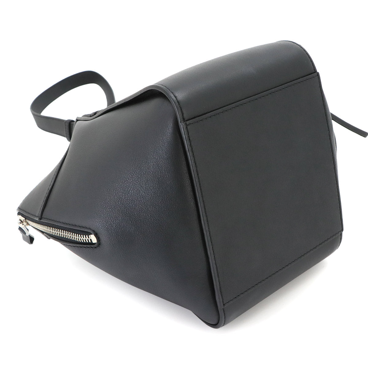 Hammock Compact 2way Hand Shoulder Bag Leather Black