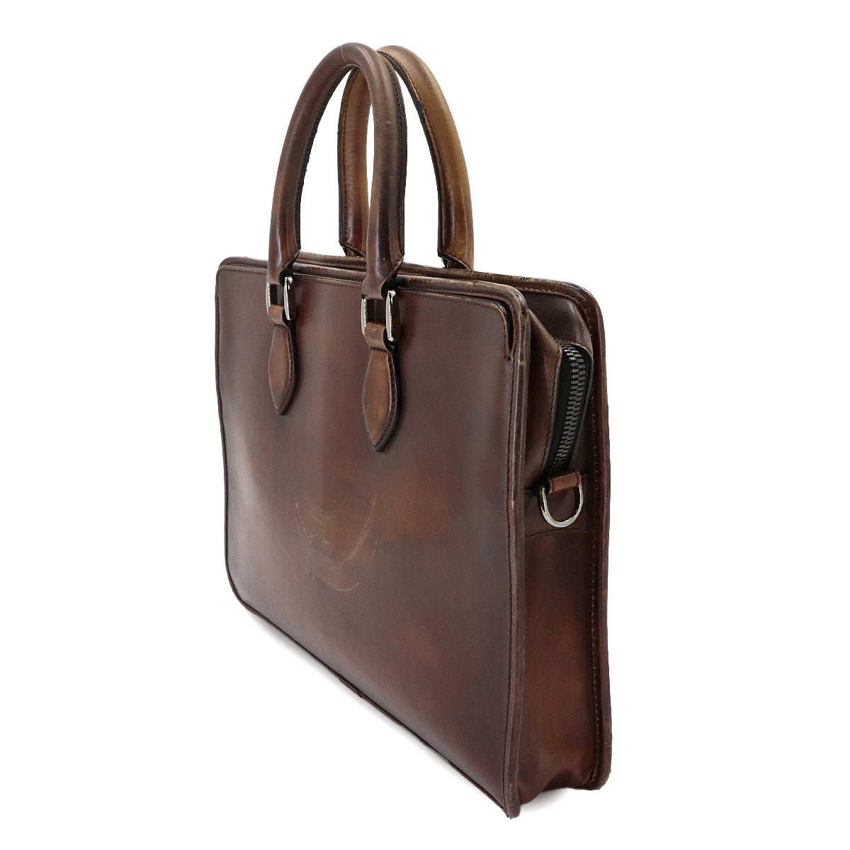 Un Jour Briefcase Business Bag Venezia Leather Brown