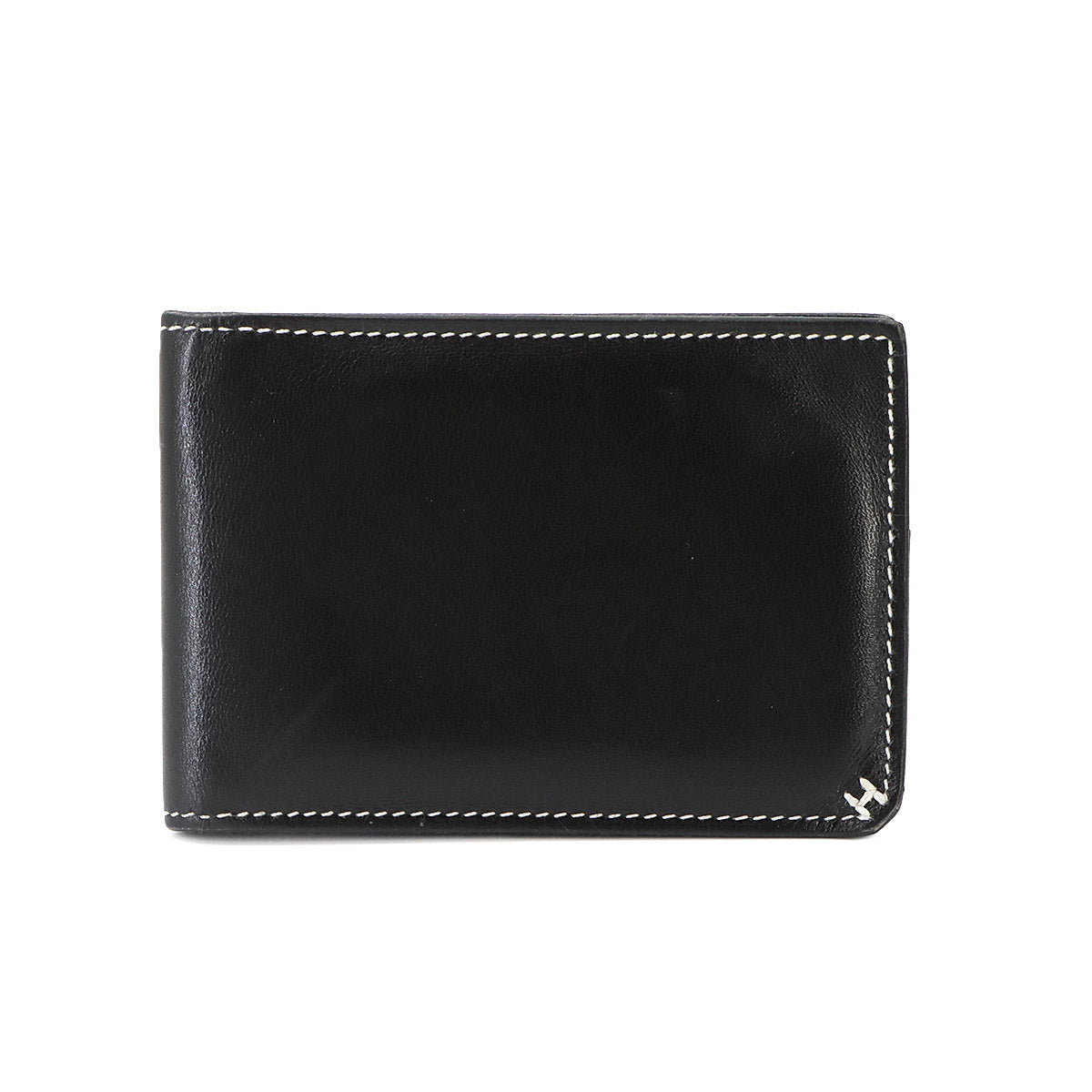 H Sellier Card holder Case Box Calf Black