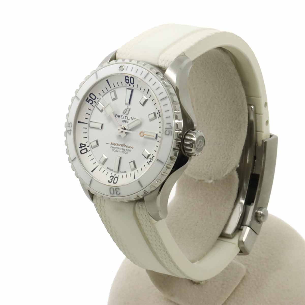 Super Ocean 36mm A17377 Date Automatic White Dial Boys