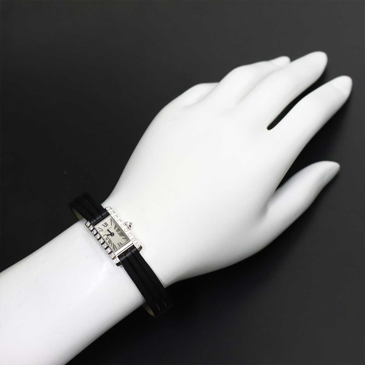 Tank Allongee WJ200328 Diamond K18WG Quartz Watch