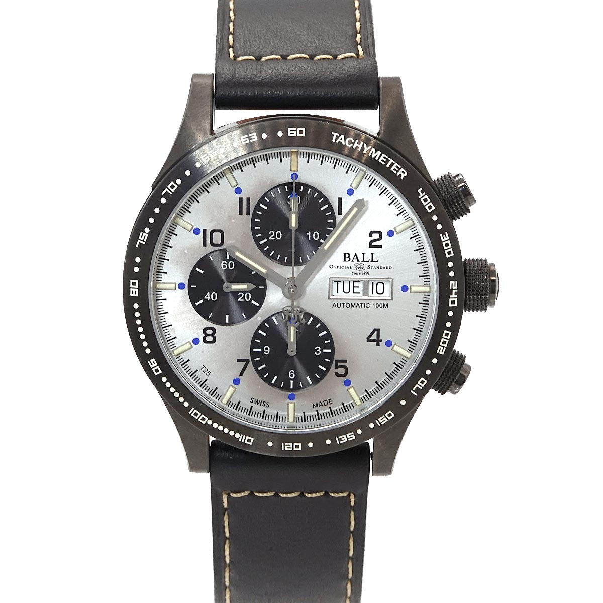 Fireman CM2192C Autoamtic Chronograph DayDate Silver Watch