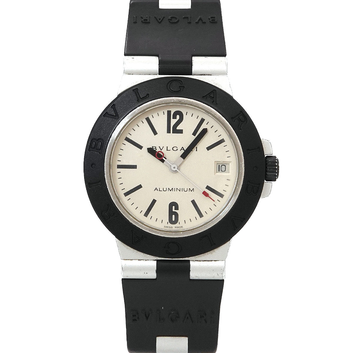 Aluminium AL38A Automatic Date Silver Dial Mens Watch
