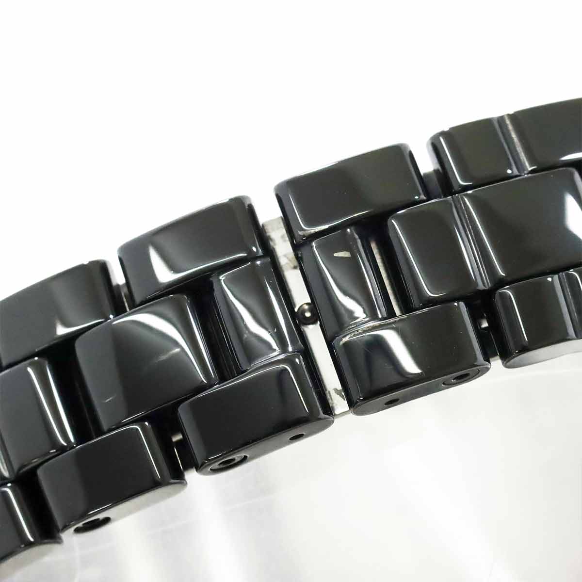 J12 H1625 12P Diamond Quartz Black Dial Ladies Watch
