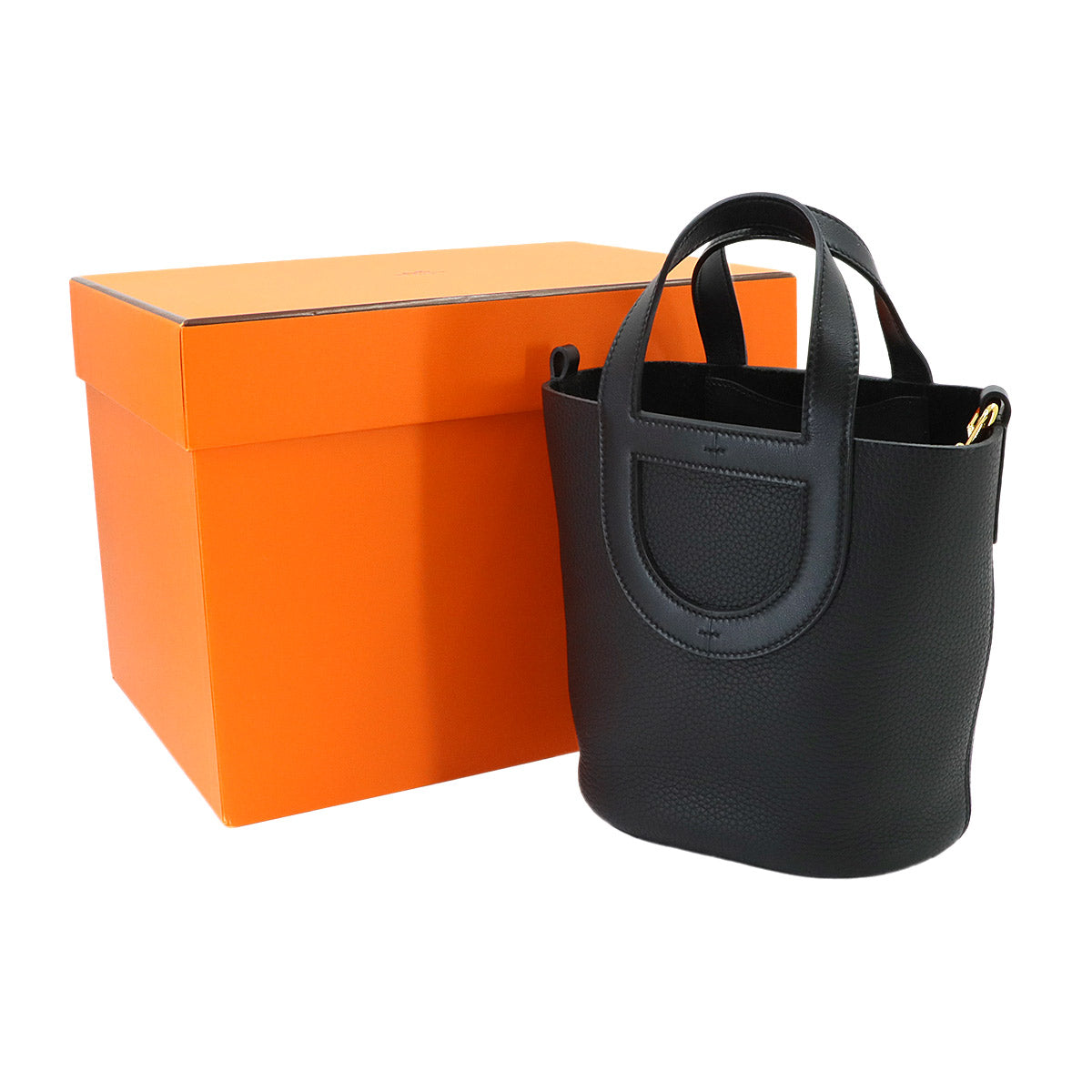 In the Loop 18 Hand Bag Taurillon Clemence Swift Black Purse