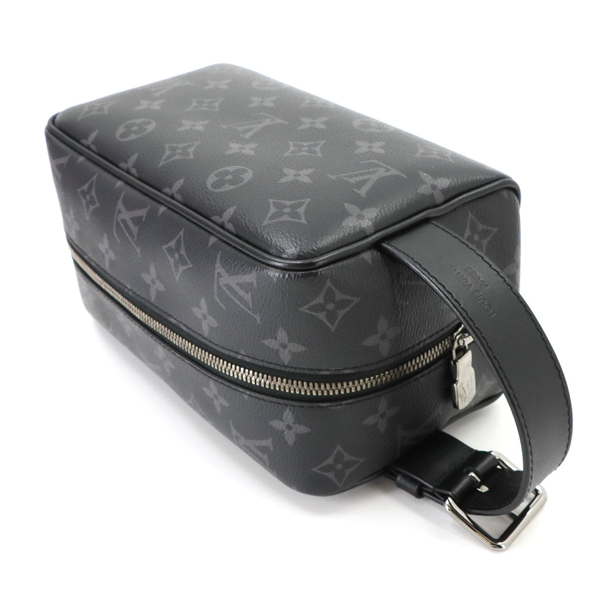 Monogram Eclipse Locker Dopp Kit Hand Bag Black