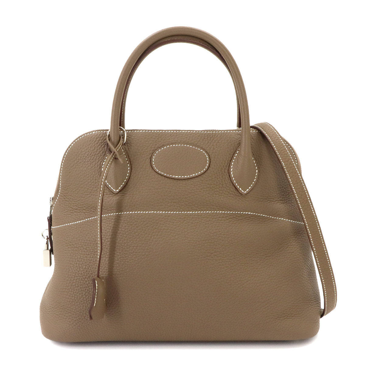 Bolide 31 2way Hand Shoulder Bag Taurillon Clemence Etoupe