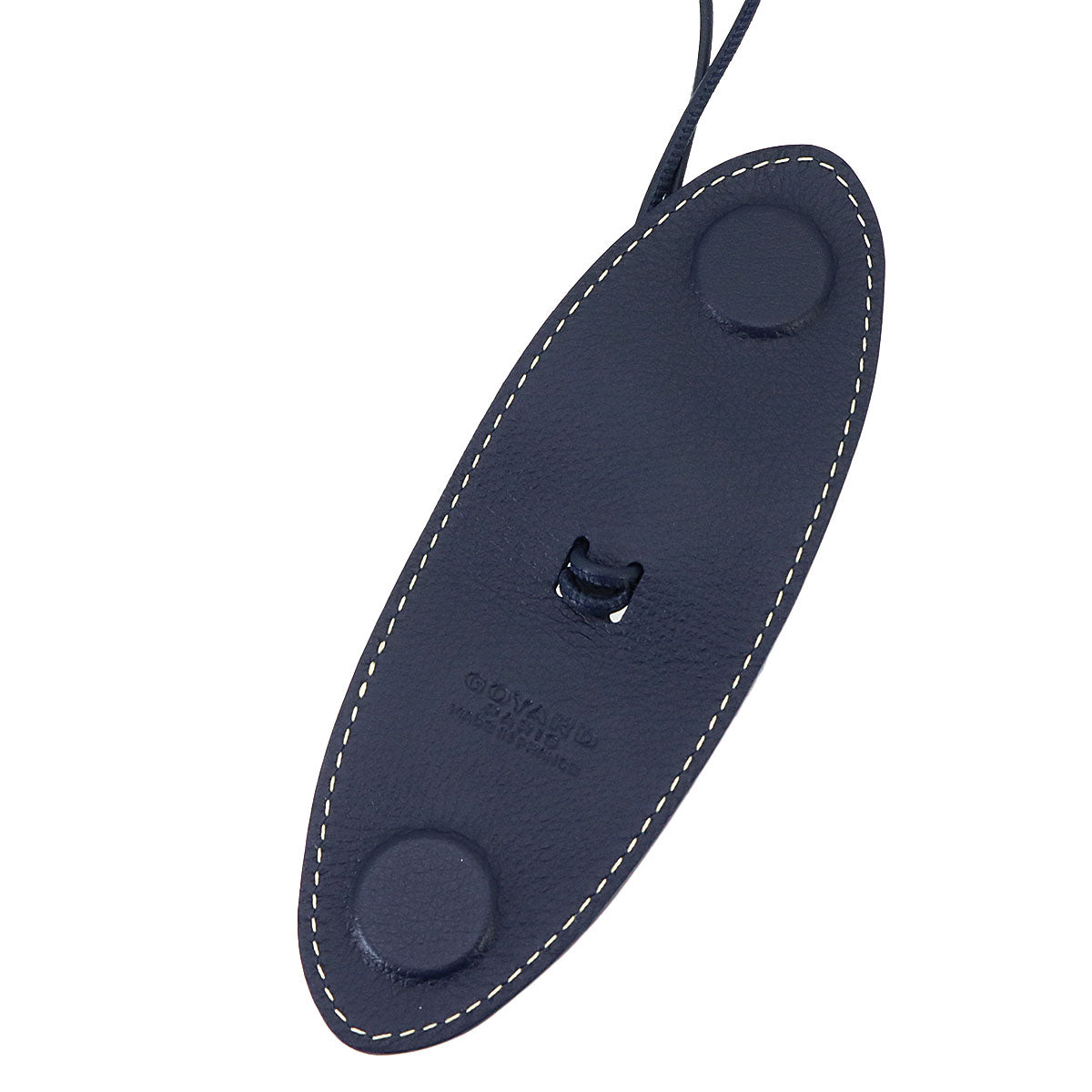 Croc Universal Bag Clip Charm Leather Navy