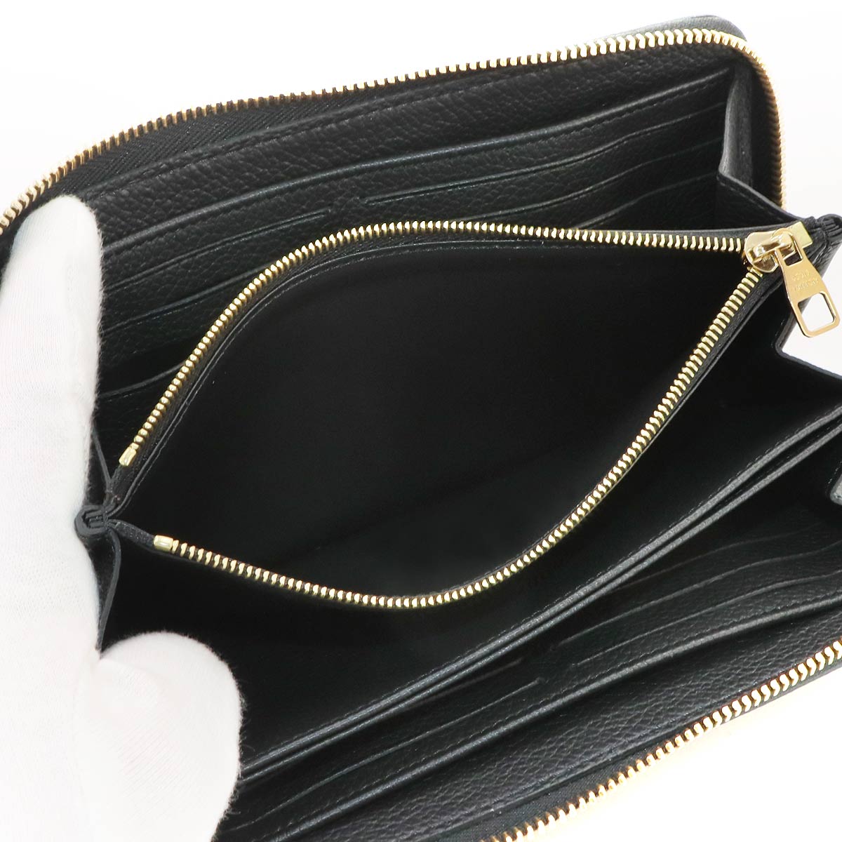 Monogram Empreinte Zippy Wallet Leather Noir M28791