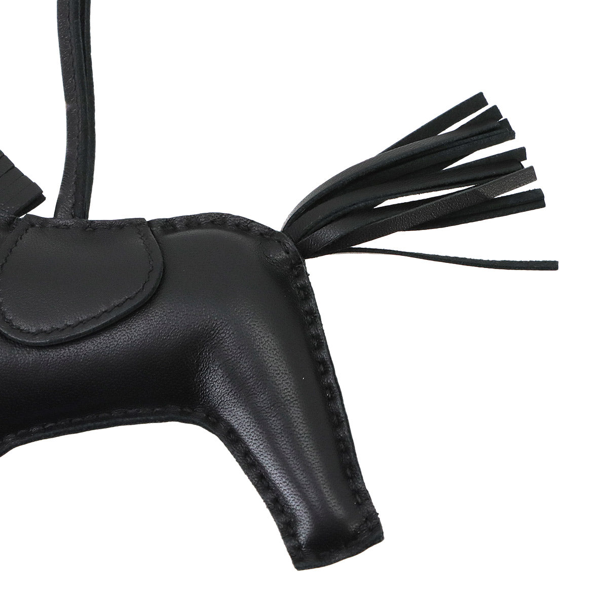 Rodeo MM Bag Charm Agneau Milo So Black Horse Accessory