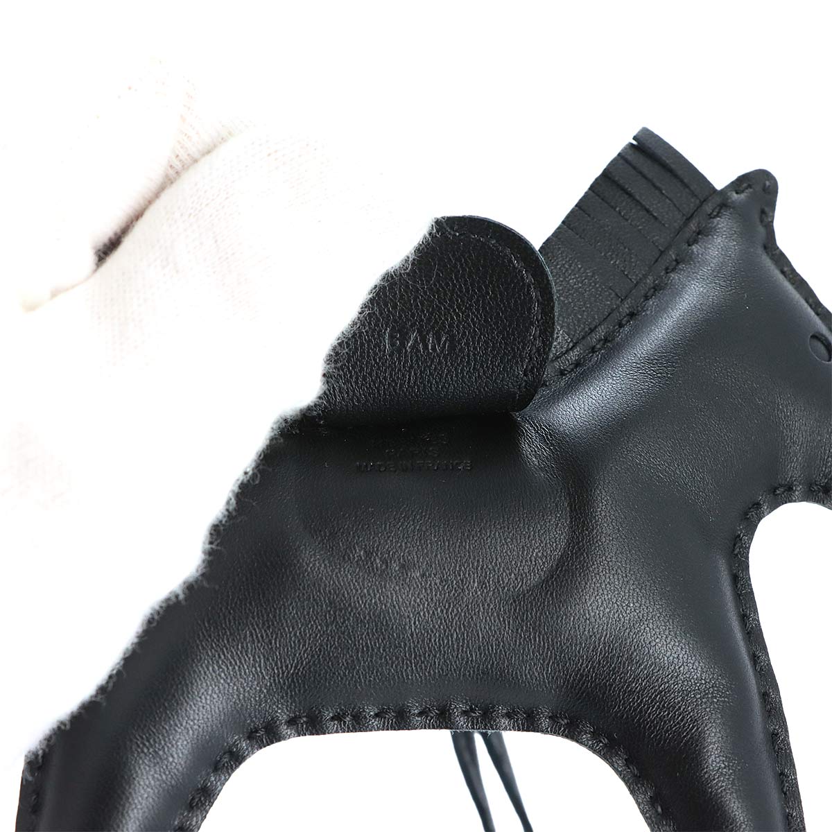 Rodeo MM Bag Charm Agneau Milo So Black Horse Accessory