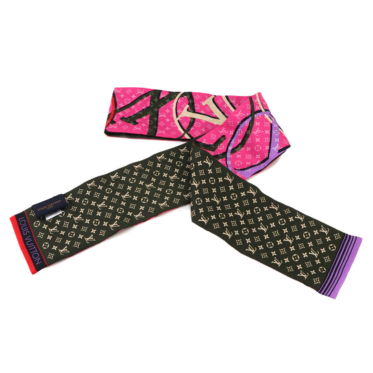 Bandeau Planet LV Scarf Silk Pink M77320