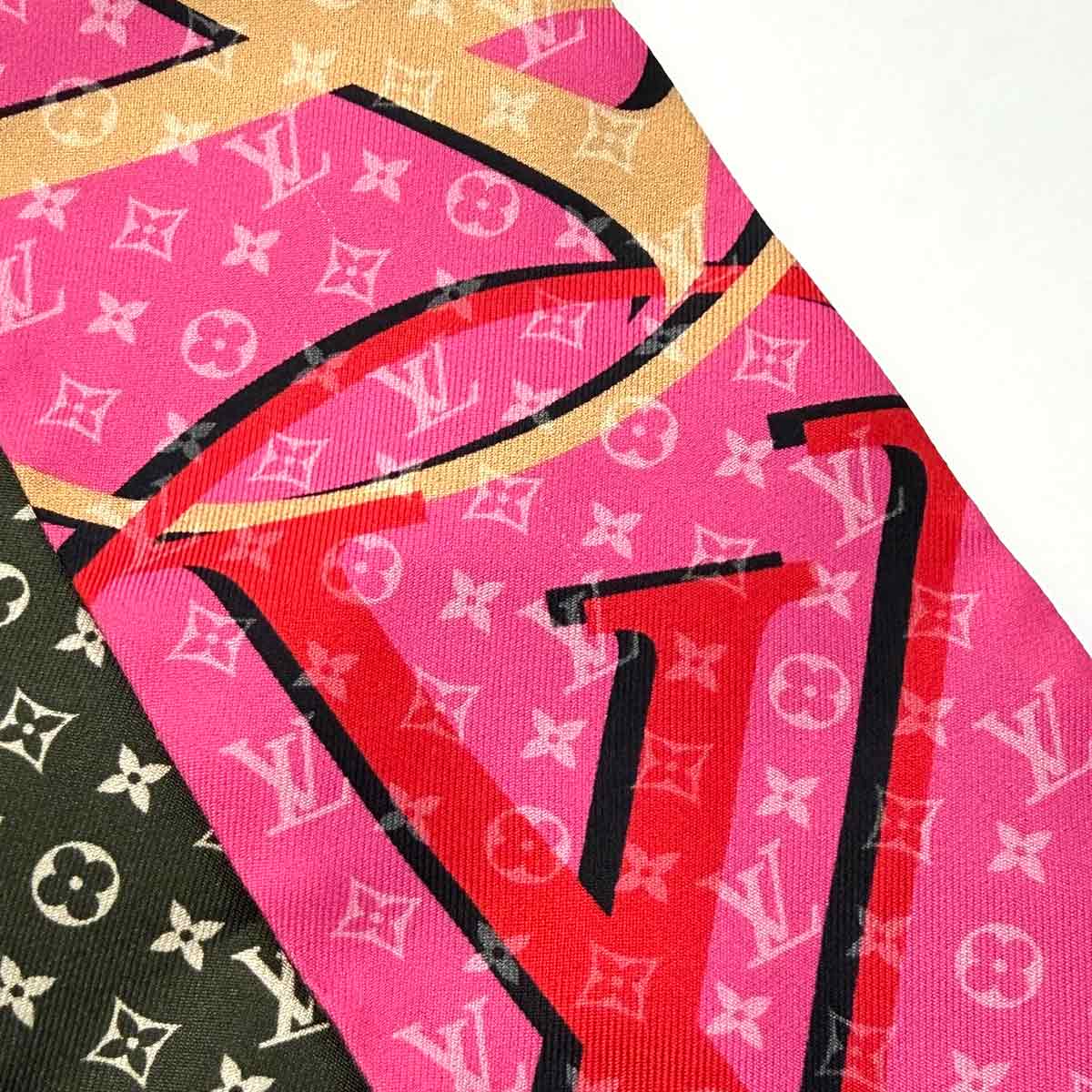Bandeau Planet LV Scarf Silk Pink M77320