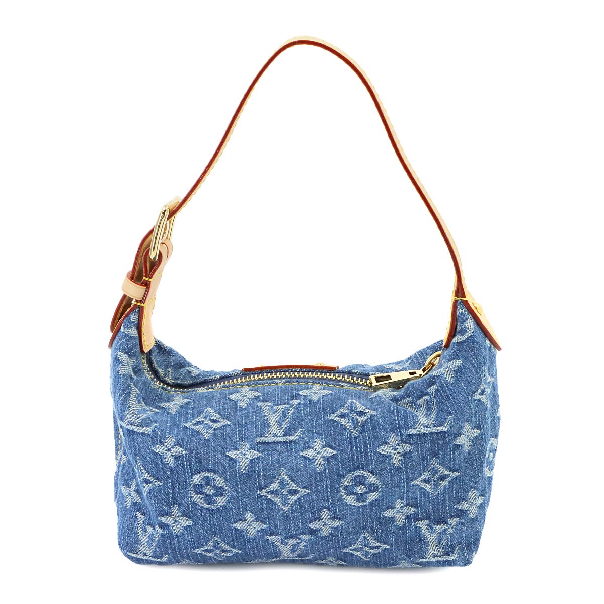 Monogram Denim Hills Pochette Hand Bag Blue M82949