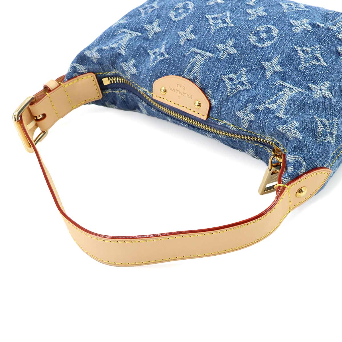 Monogram Denim Hills Pochette Hand Bag Blue M82949