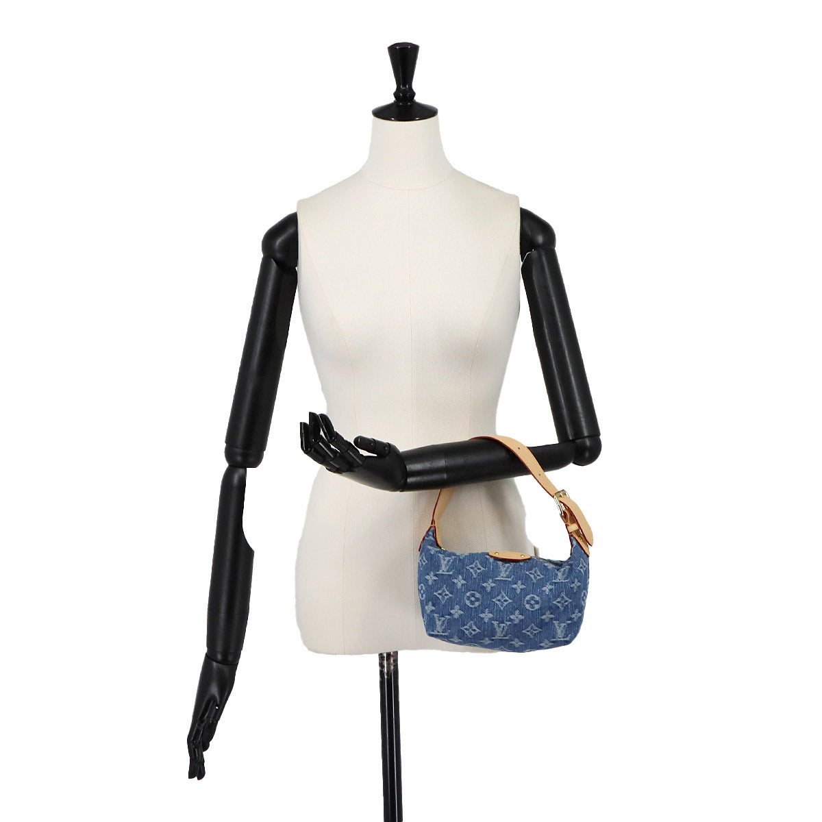 Monogram Denim Hills Pochette Hand Bag Blue M82949