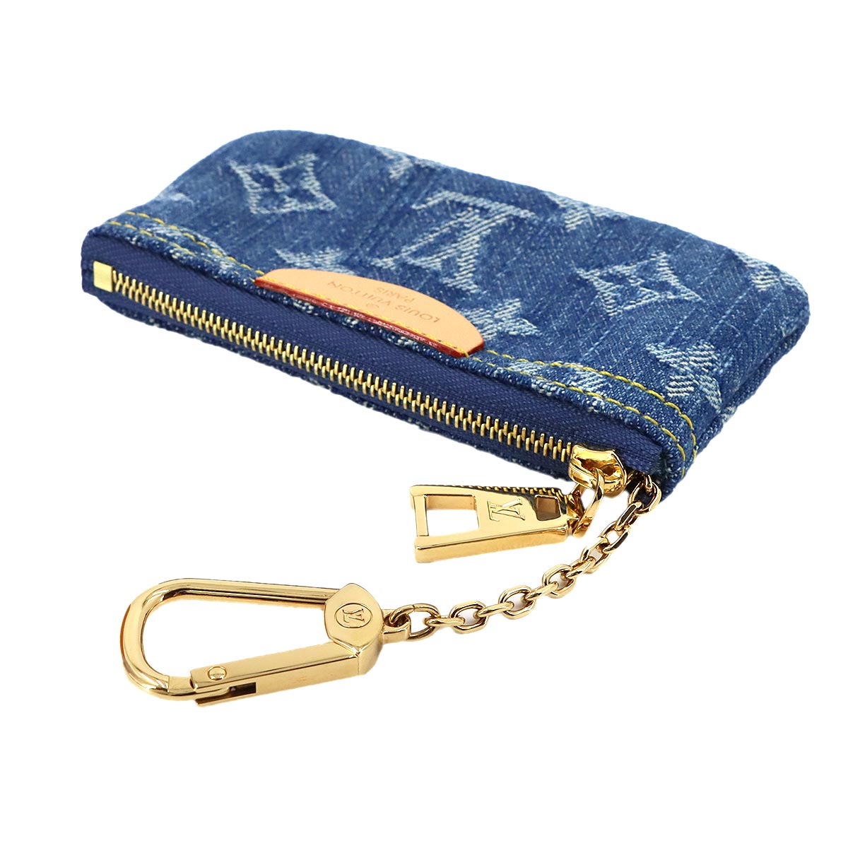 LV Remix Key Pouch Monogram Denim Blue M82961